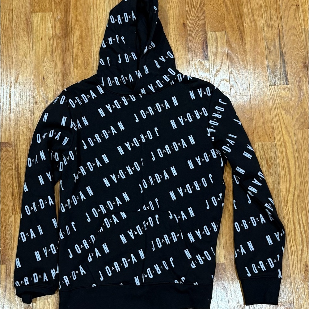 Jordan Black and White Logo Hoodie for Men